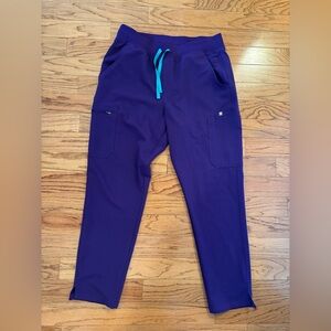 Figs Purple Pulse High Waisted Yola Skinny Scrub Pant